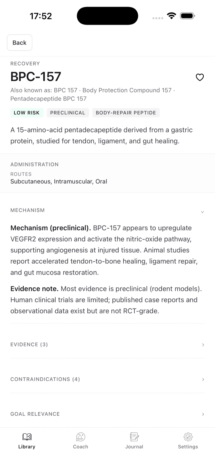 Peptidia app — Understand